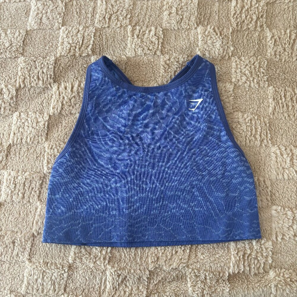 Gymshark Blue Racerback Sports Bra